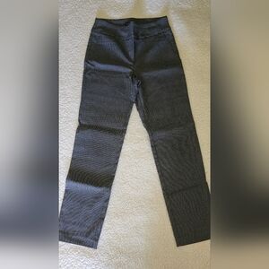 Hilary Radley Black and White Ankle Cropped Pants